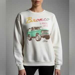 Ford Logo White Sweatshirt